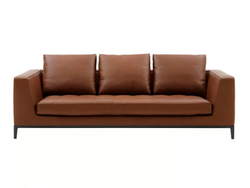 LUCREZIA SOFT - Leather sofa by Maxalto