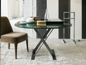 PATHOS - Square marble table by Maxalto