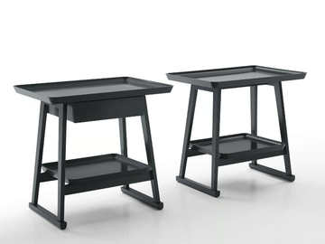 RECIPIO '14 - Rectangular wooden bedside table by Maxalto