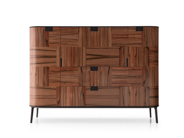 TESAURUS - Wooden highboard with drawers by Maxalto