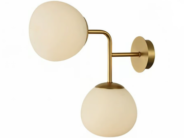 ERICH - Glass wall lamp with fixed arm by MAYTONI