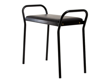 ANYONE - Low painted metal stool with integrated cushion by Maze