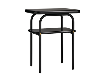 ANYPLACE - Painted metal high side table with integrated magazine rack by Maze