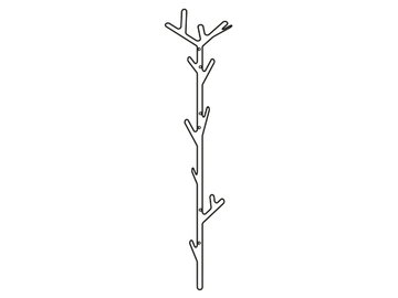 BRANCH - Wall-mounted painted metal coat rack by Maze