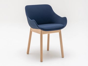 BALTIC CLASSIC - Upholstered fabric chair with armrests by Mdd