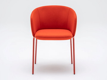 GRACE GRP5 - Upholstered fabric chair with armrests by Mdd