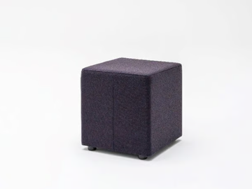 MIX - Upholstered square fabric pouf by Mdd