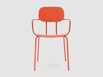 NEW SCHOOL - Fabric chair with armrests by Mdd