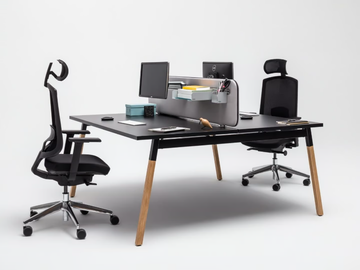 OGI_W - Multiple wooden office desk with cable management by Mdd