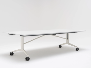 PLEX - Folding rectangular composite wood meeting table by Mdd