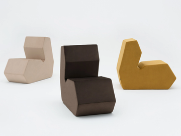 SHAPE - Fabric easy chair with fire retardant padding by Mdd