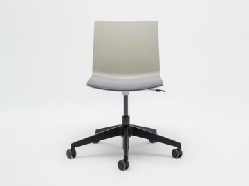 SHILA - Height-adjustable plastic chair with 5-spoke base with integrated cushion by Mdd