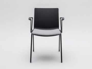 SHILA - Plastic reception chair with integrated cushion by Mdd