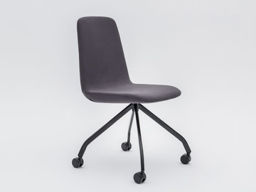 ULTI P7KM, P7MT - Trestle-based fabric chair with castors by Mdd