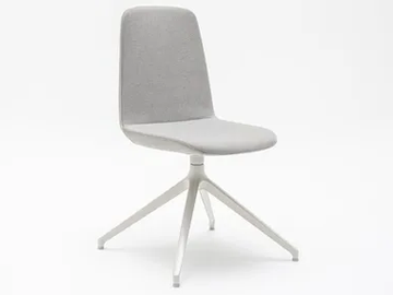 ULTI UKP4 - Swivel upholstered trestle-based fabric chair by Mdd