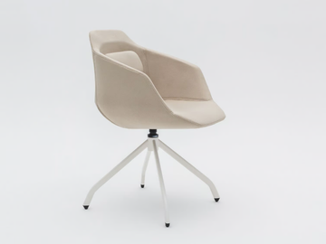 ULTRA UFP7 - Trestle-based fabric chair with armrests by Mdd