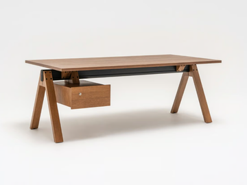 VIGA - Sectional rectangular wooden office desk with drawers by Mdd