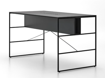 20.VENTI HIGH - Rectangular wood fibre High meeting table with cable management by MDF Italia
