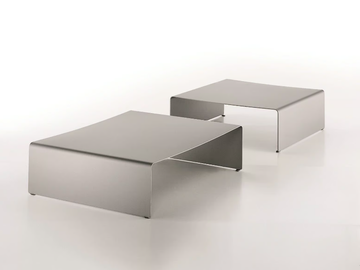 LA TABLE BASSE - Low aluminium coffee table by MDF Italia
