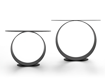 METODO - Round steel coffee table by MDF Italia