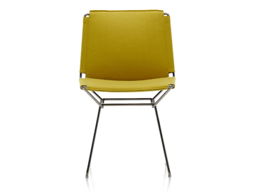 NEIL TEXTILE - Sled base fabric chair by MDF Italia