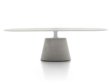 ROCK TABLE MAXI - Cement dining table by MDF Italia