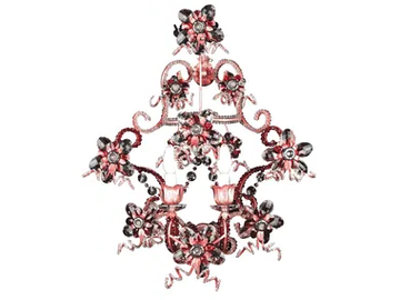 A288 - Handmade wrought iron wall lamp by Mechini