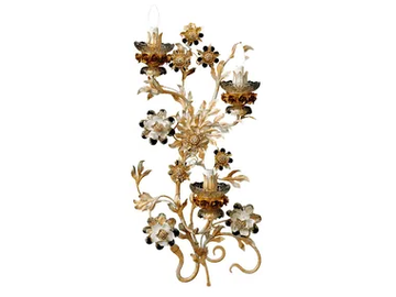 A299 - Wrought iron wall lamp by Mechini