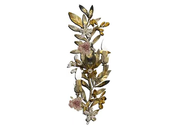 A582 - Handmade wrought iron wall lamp by Mechini