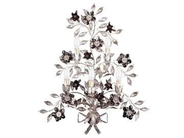 A586 - Wrought iron wall lamp by Mechini