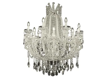 L326 - Chandelier with crystals by Mechini