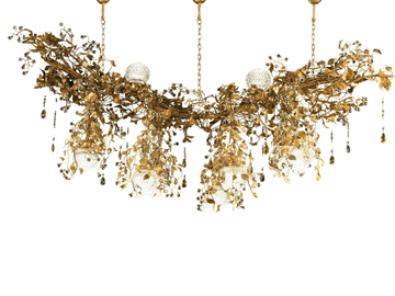 THREE HUNDRED AND NINETEEN - Wrought iron chandelier by Mechini