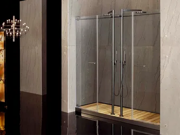FILODOCCIA - 2 places niche glass shower cabin by MEGIUS