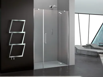PRISMA 2.0 - Niche glass shower cabin with hinged door by MEGIUS