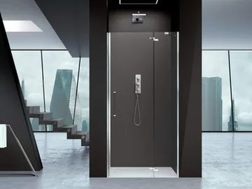 PRISMA 2.0 - Niche glass shower cabin with hinged door by MEGIUS