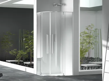 ZEN - Semicircular glass shower cabin by MEGIUS