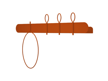 BALLOON - Metal coat rack / wall shelf by MEMEDESIGN