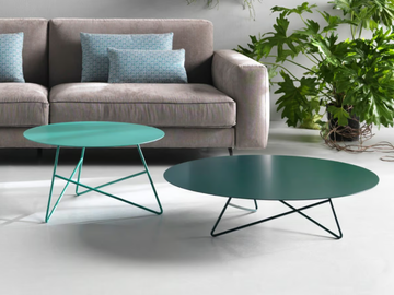 ERMIONE - Round metal coffee table by MEMEDESIGN