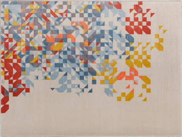 SAPORE DI MARE - Rectangular velvet rug with geometric shapes by MEMEDESIGN