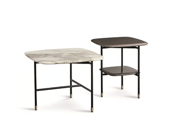 ADRIAN - Square marble coffee table by Meridiani