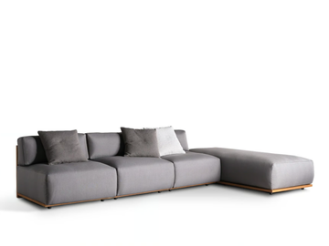 CLAUD OPEN AIR - Modular fabric sofa by Meridiani