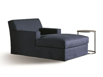 JAMES SLIM - Upholstered fabric day bed by Meridiani