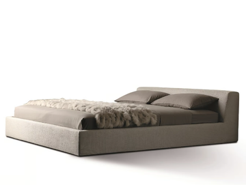LOUIS - Fabric double bed with removable cover by Meridiani