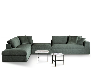 LOUIS - Modular fabric sofa with removable cover by Meridiani