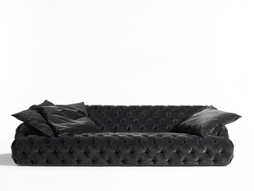 NORTON CAPITONNÉ - Tufted fabric sofa by Meridiani