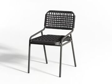 TAI OPEN AIR DUE - Rope garden chair by Meridiani