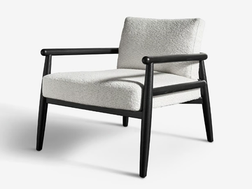 TERESA - Upholstered fabric armchair with removable cover with armrests by Meridiani