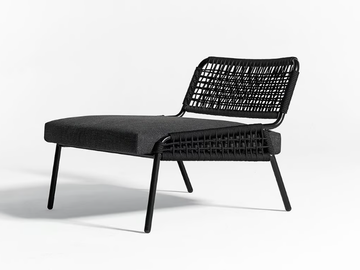 ZOE OPEN AIR - Rope garden armchair by Meridiani