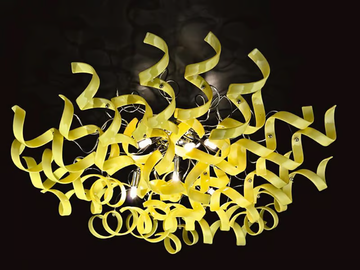 ASTRO - Crystal ceiling lamp by Metal Lux