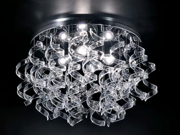ASTRO - Crystal ceiling lamp by Metal Lux